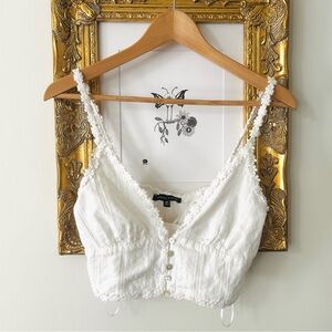 Kendall and Kylie White Lace Bralette